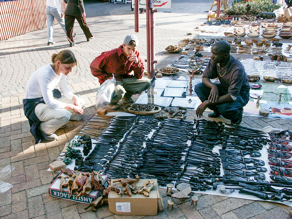 Négociation sur le marché de Windhoek
