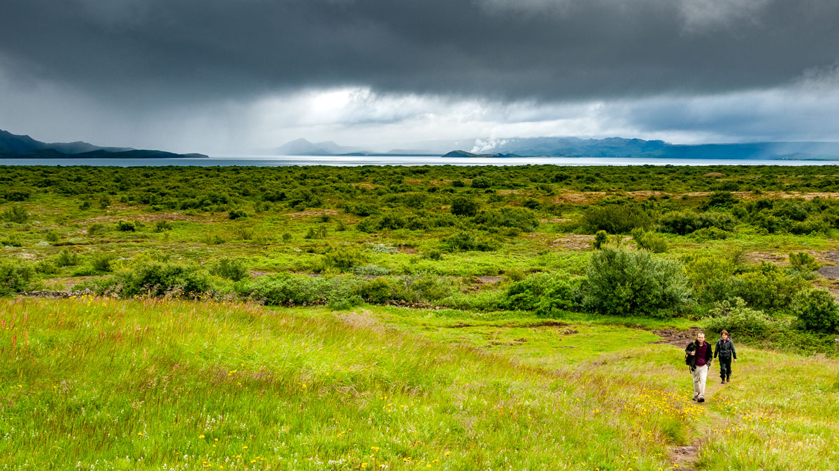 Randonnée dans le Þingvellir